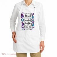 Christian Bible Verse Quote Butterfly Psalm 234 Apron thumb 2