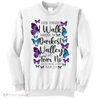 Christian Bible Verse Quote Butterfly Psalm 234 Sweatshirt thumb 0