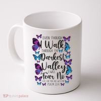 Christian Bible Verse Quote Butterfly Psalm 234 Coffee Mug thumb 0