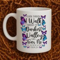 Christian Bible Verse Quote Butterfly Psalm 234 Coffee Mug thumb 2