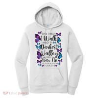 Christian Bible Verse Quote Butterfly Psalm 234 Women's Hoodie thumb 0