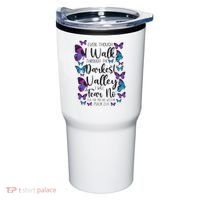 Christian Bible Verse Quote Butterfly Psalm 234 Tumbler thumb 0