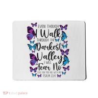 Christian Bible Verse Quote Butterfly Psalm 234 Mousepad thumb 0