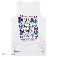 Christian Bible Verse Quote Butterfly Psalm 234 Tank Top thumb 0