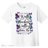 Christian Bible Verse Quote Butterfly Psalm 234 Toddler T-Shirt thumb 0