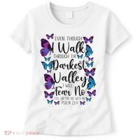 Christian Bible Verse Quote Butterfly Psalm 234 Women's T-Shirt thumb 0