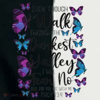 Christian Bible Verse Quote Butterfly Psalm 234 Toddler Fine Jersey T-Shirt thumb 2