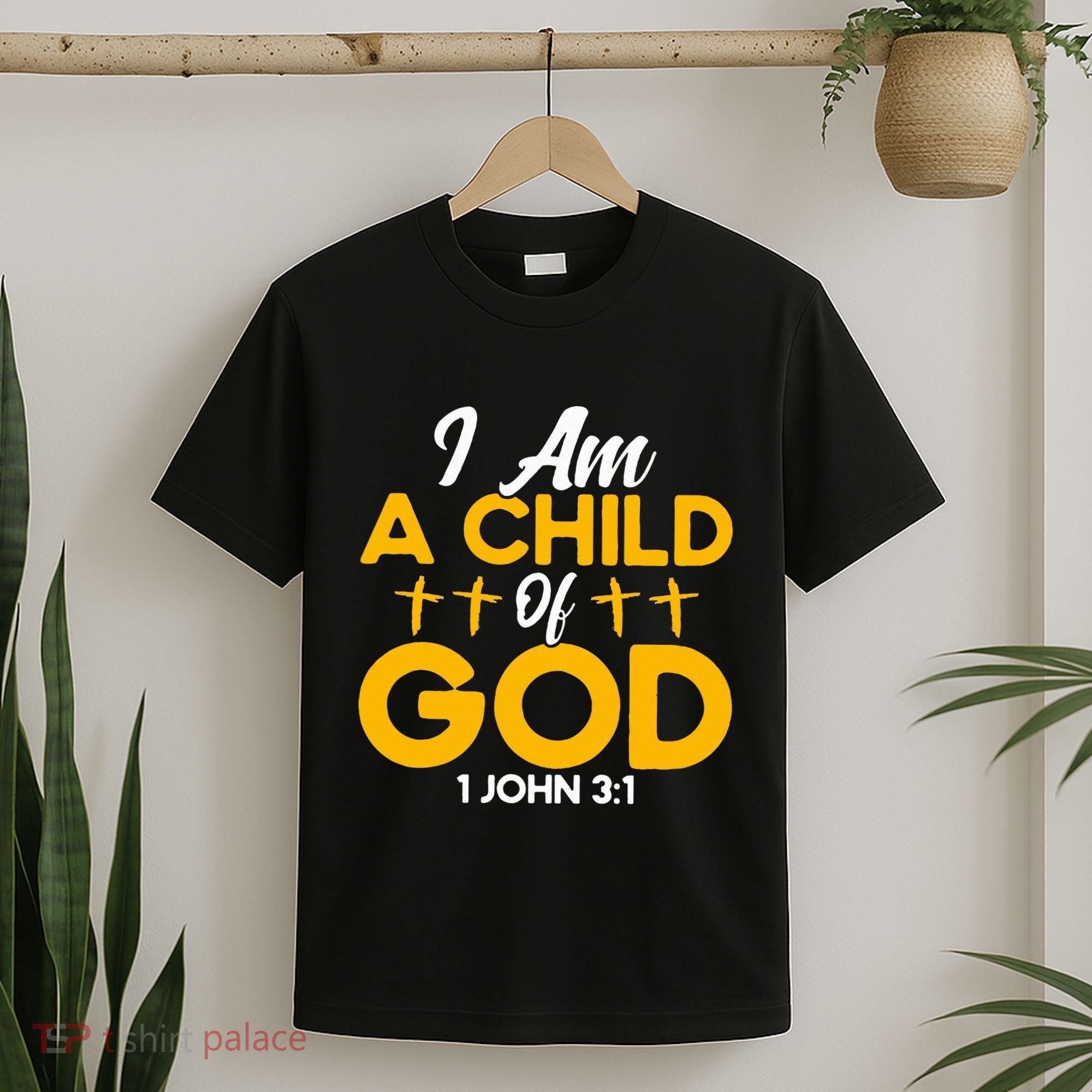 Christian Bible Verse John 31 Child Of God Cross T-Shirt