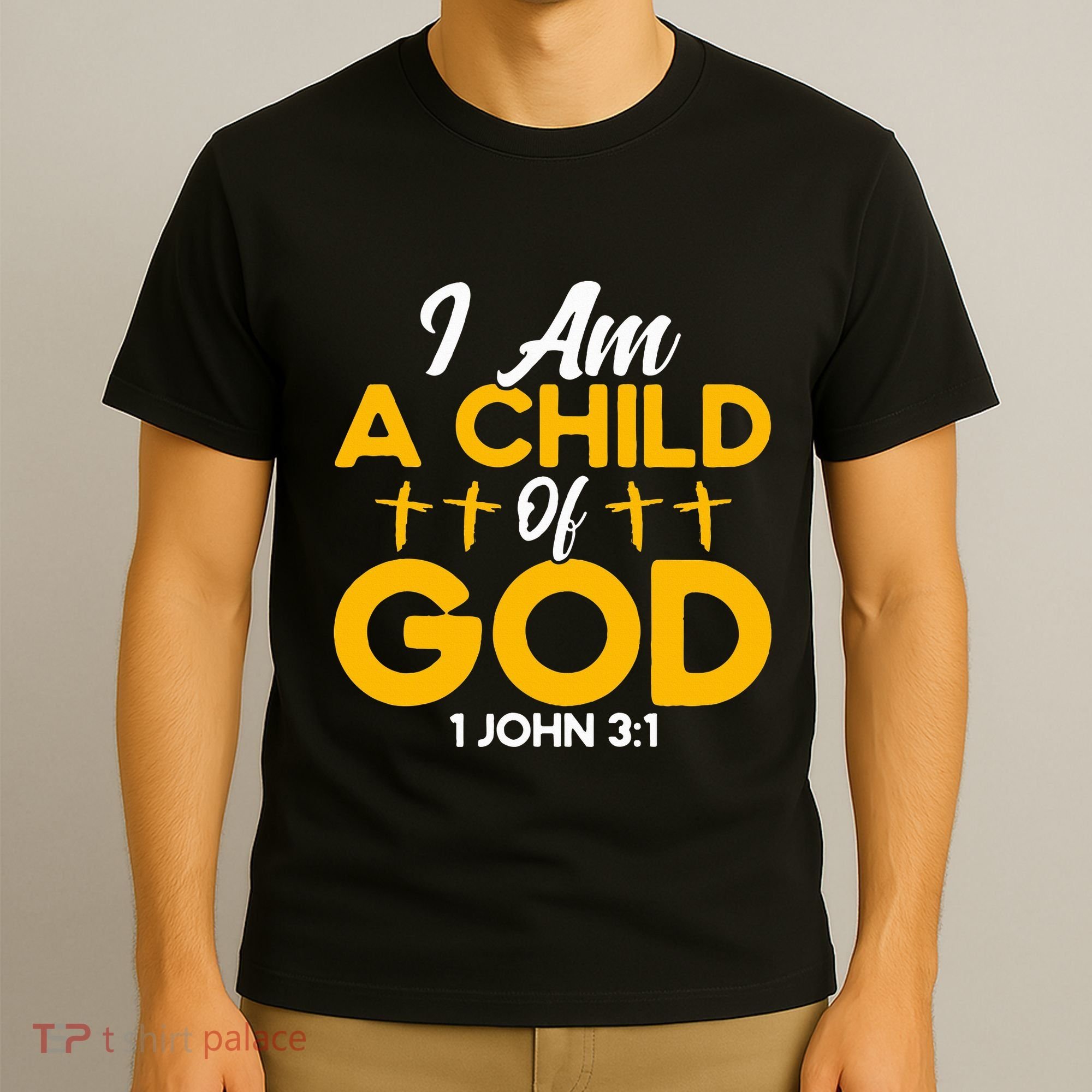 Christian Bible Verse John 31 Child Of God Cross T-Shirt