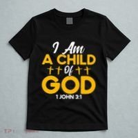 Christian Bible Verse John 31 Child Of God Cross T-Shirt thumb 5