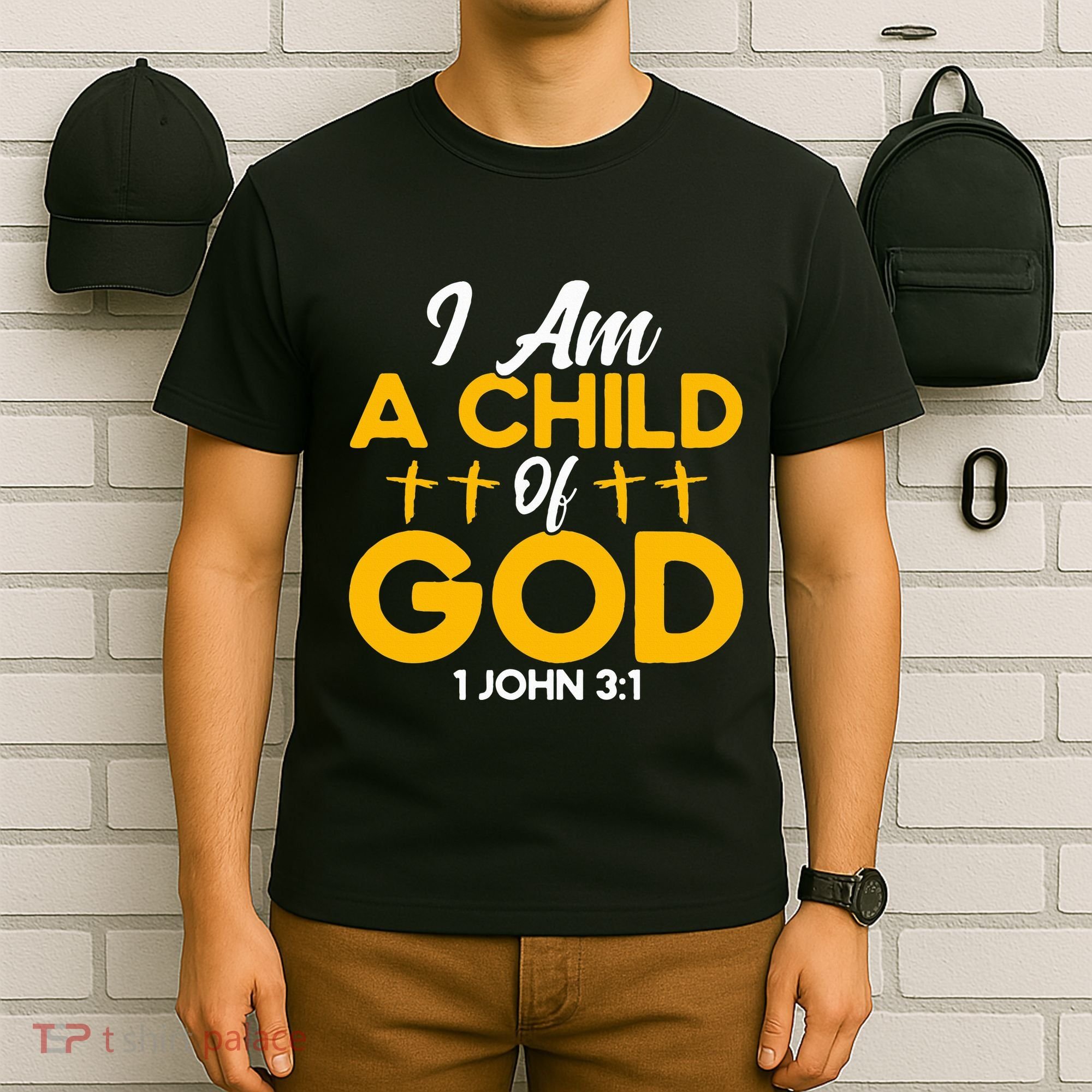 Christian Bible Verse John 31 Child Of God Cross T-Shirt