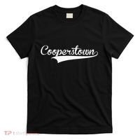 Cooperstown Baseball Vintage Retro Font T-Shirt thumb 0