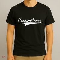Cooperstown Baseball Vintage Retro Font T-Shirt thumb 3