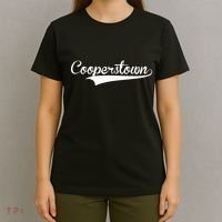 Cooperstown Baseball Vintage Retro Font T-Shirt thumb 4
