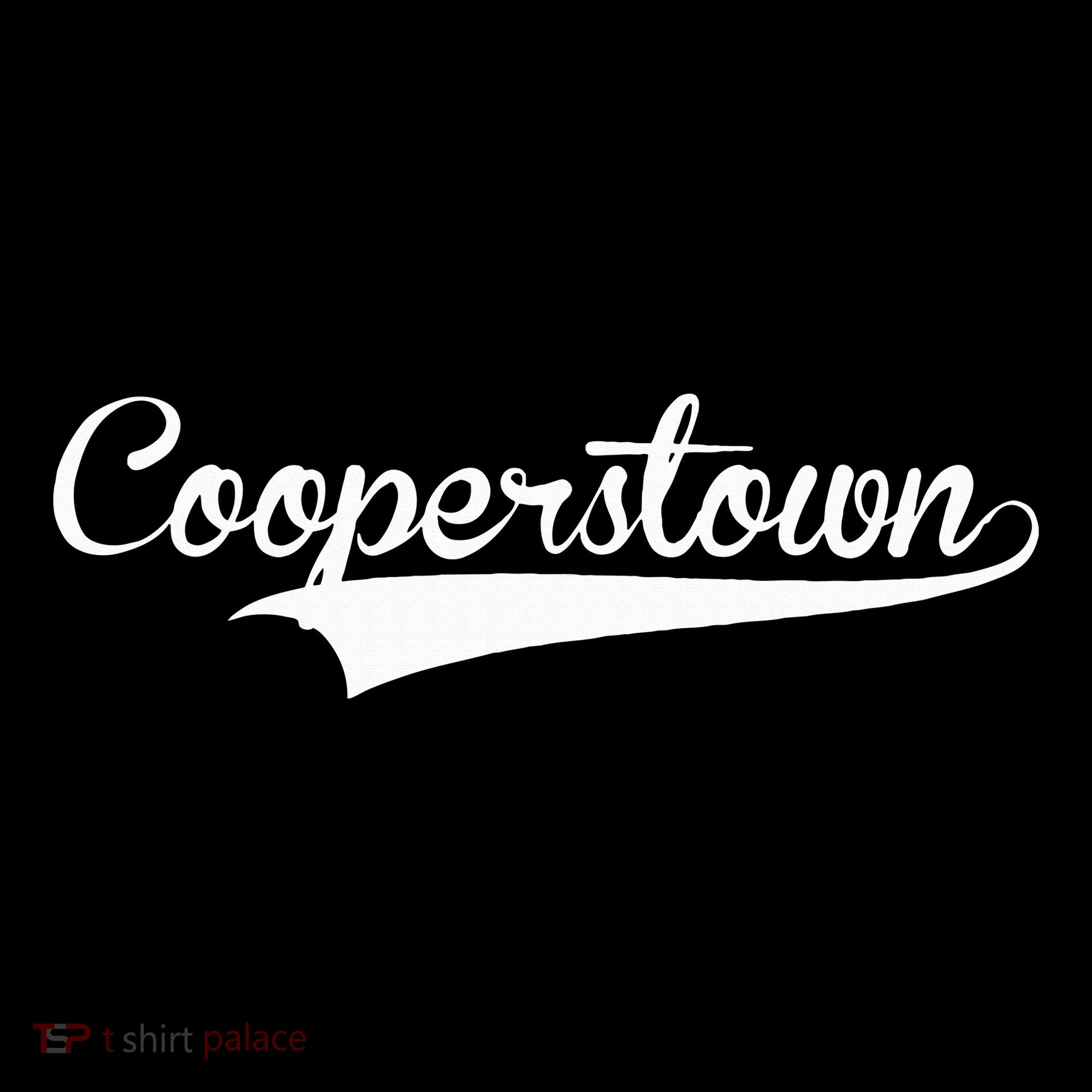 Cooperstown Baseball Vintage Retro Font T-Shirt
