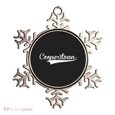Cooperstown Baseball Vintage Retro Font Ornament