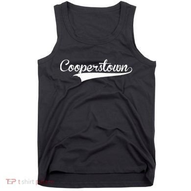 Cooperstown Baseball Vintage Retro Font Tank Top