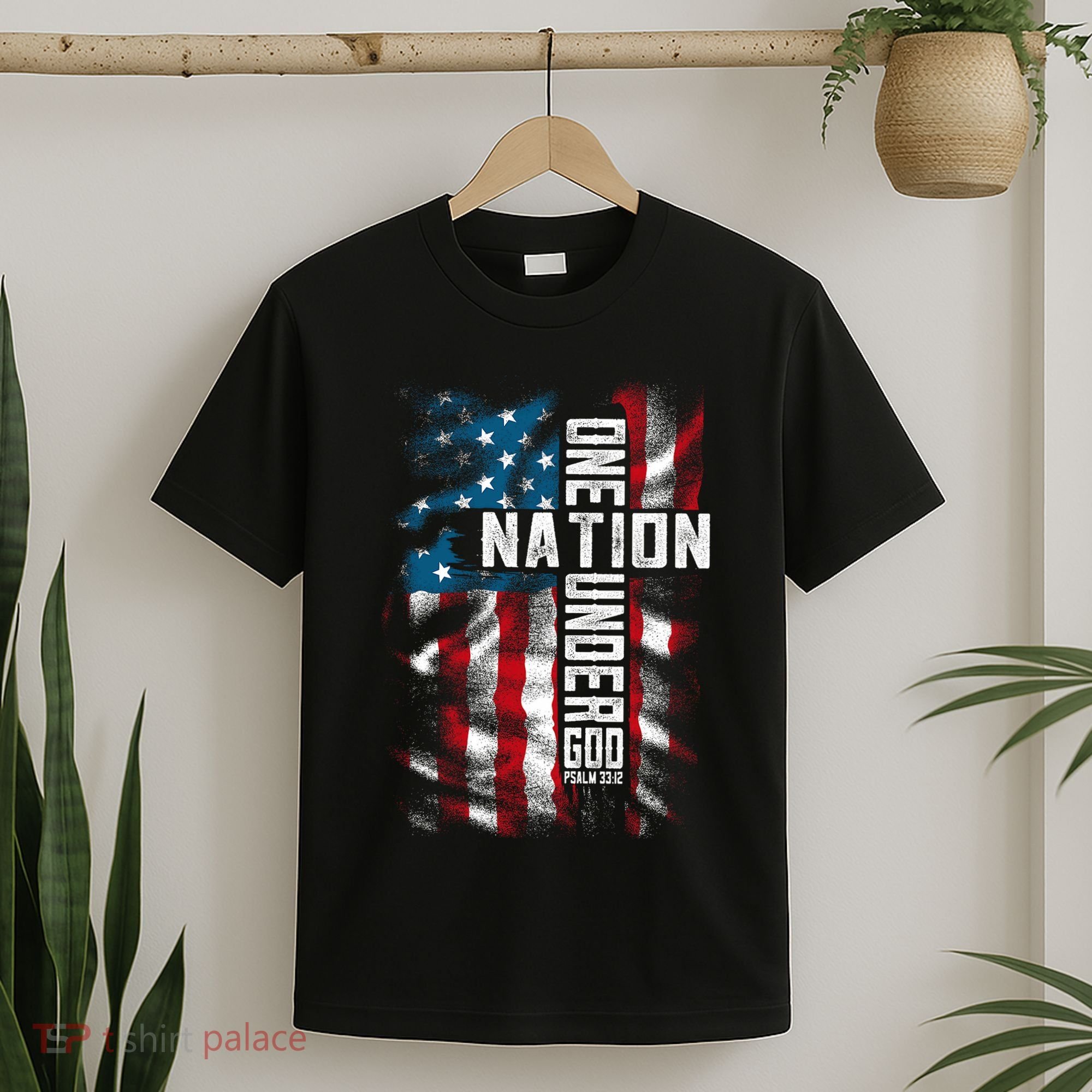 Christian Bible Verse Faith Patriotic 4th Of July T-Shirt