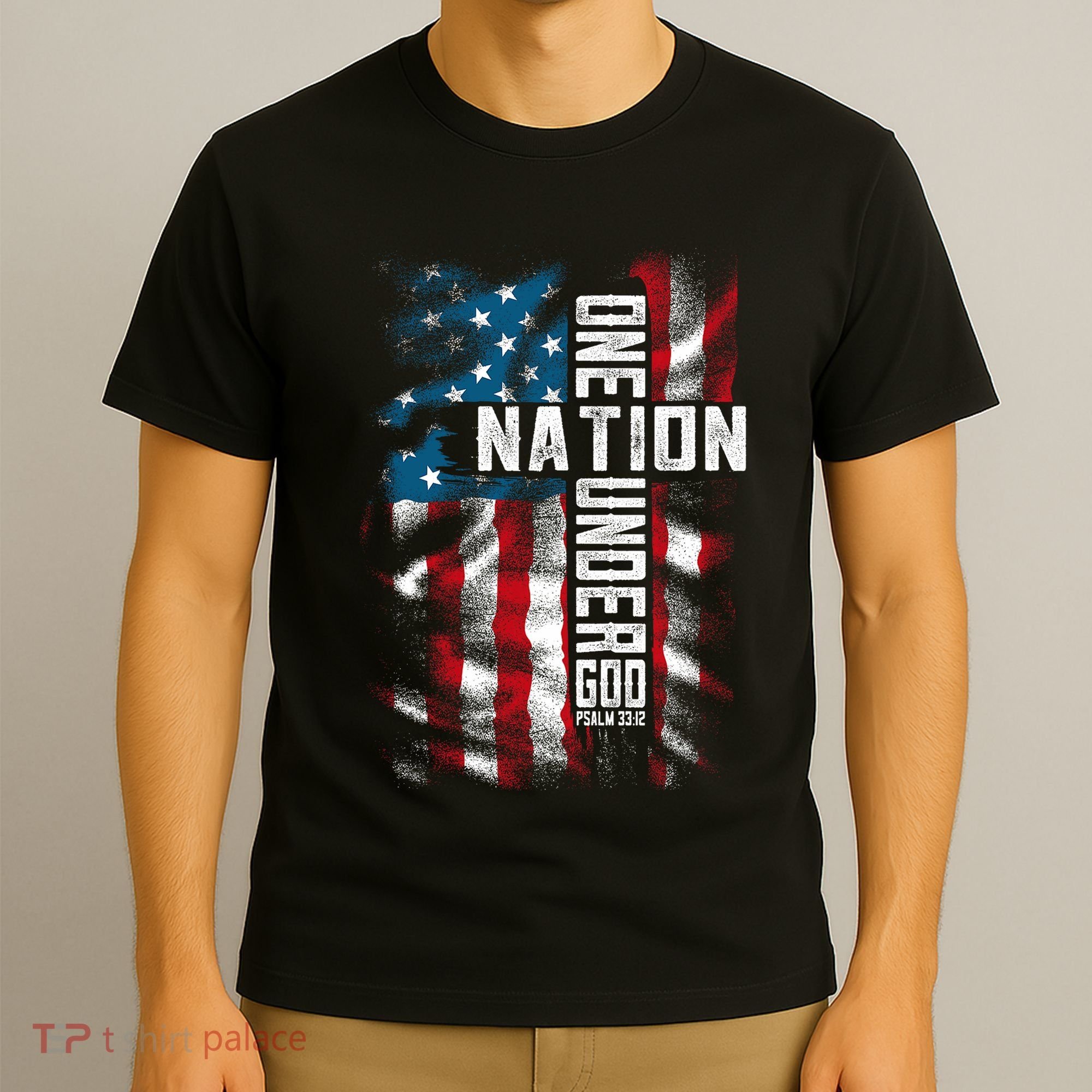 Christian Bible Verse Faith Patriotic 4th Of July T-Shirt