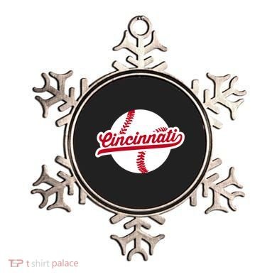 Cincinnati Baseball Vintage Ohio Pride Love City Red Gift Ornament