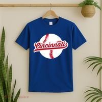Cincinnati Baseball Vintage Ohio Pride Love City Red Gift T-Shirt thumb 2