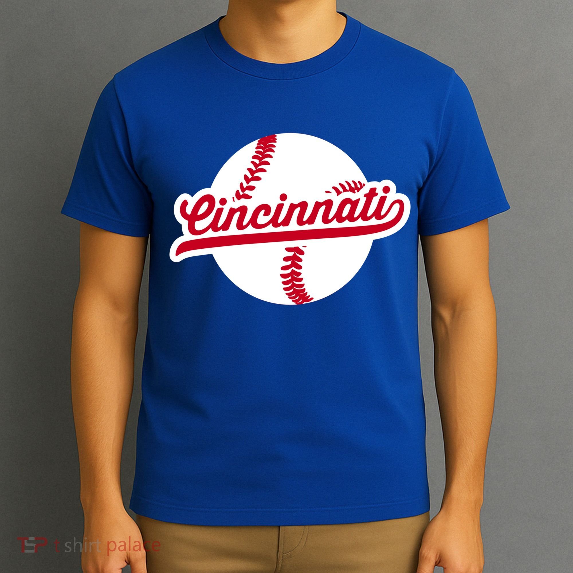 Cincinnati Baseball Vintage Ohio Pride Love City Red Gift T-Shirt