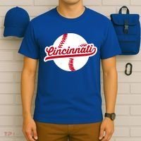 Cincinnati Baseball Vintage Ohio Pride Love City Red Gift T-Shirt thumb 6