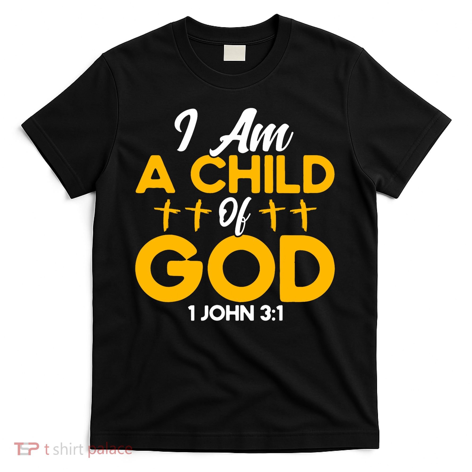 Christian Bible Verse John 31 Child Of God Cross T-Shirt
