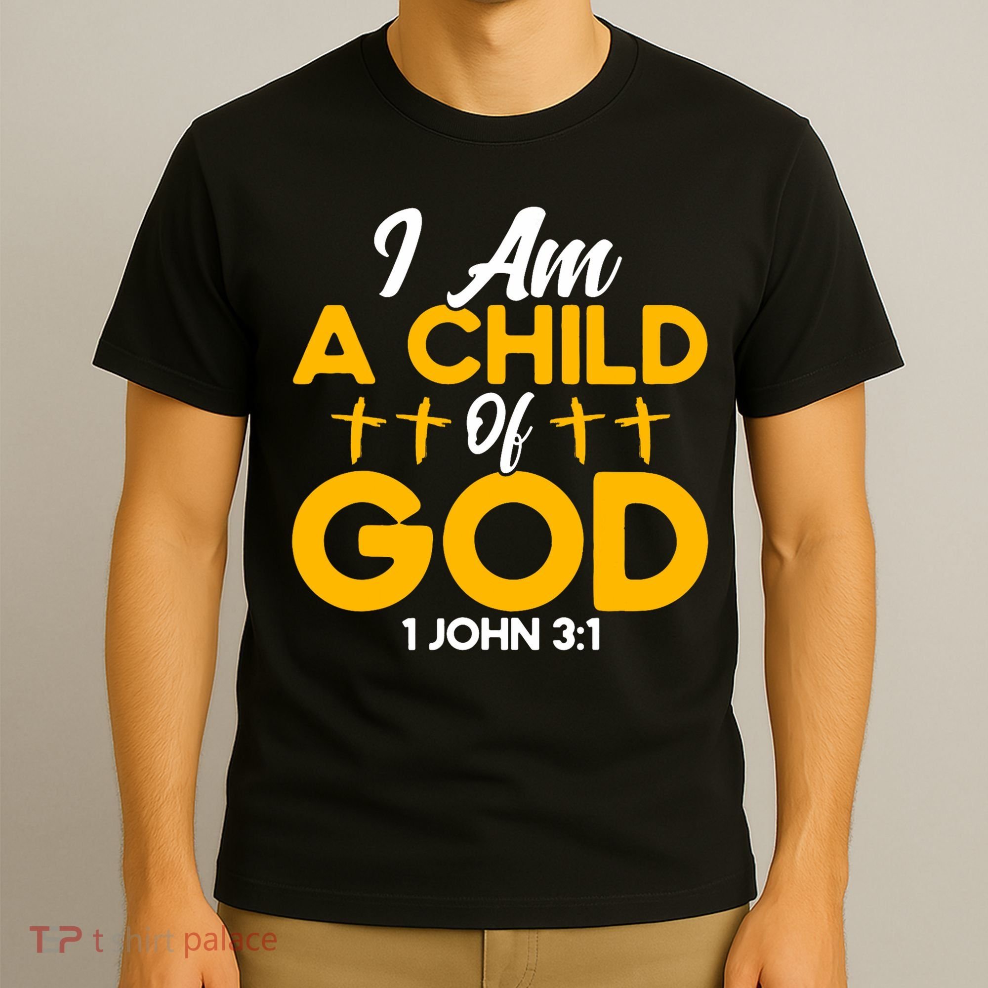 Christian Bible Verse John 31 Child Of God Cross T-Shirt