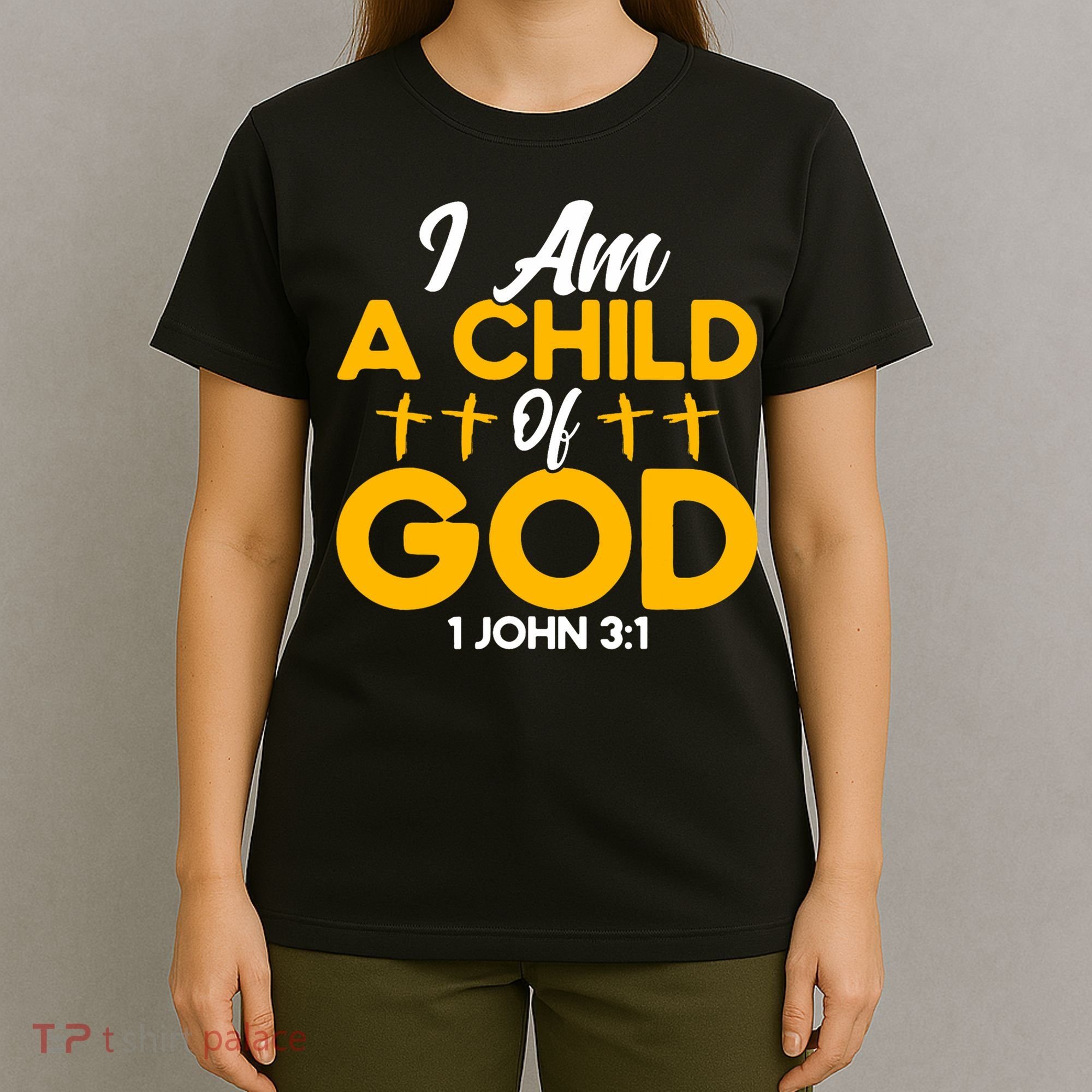 Christian Bible Verse John 31 Child Of God Cross T-Shirt