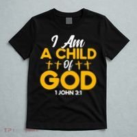 Christian Bible Verse John 31 Child Of God Cross T-Shirt thumb 5
