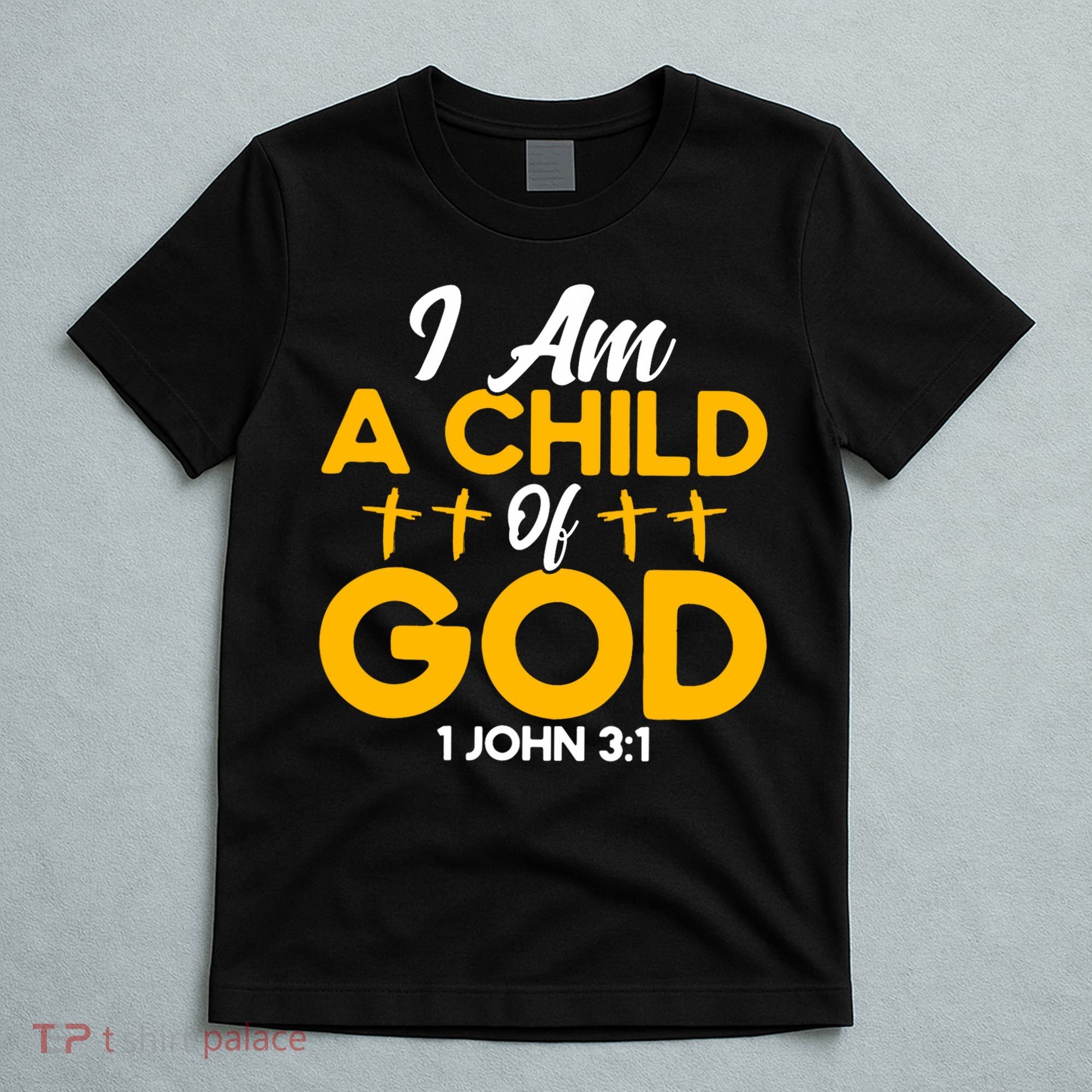 Christian Bible Verse John 31 Child Of God Cross T-Shirt