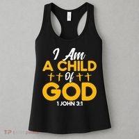 Christian Bible Verse John 31 Child Of God Cross Women's Tank Top thumb 3
