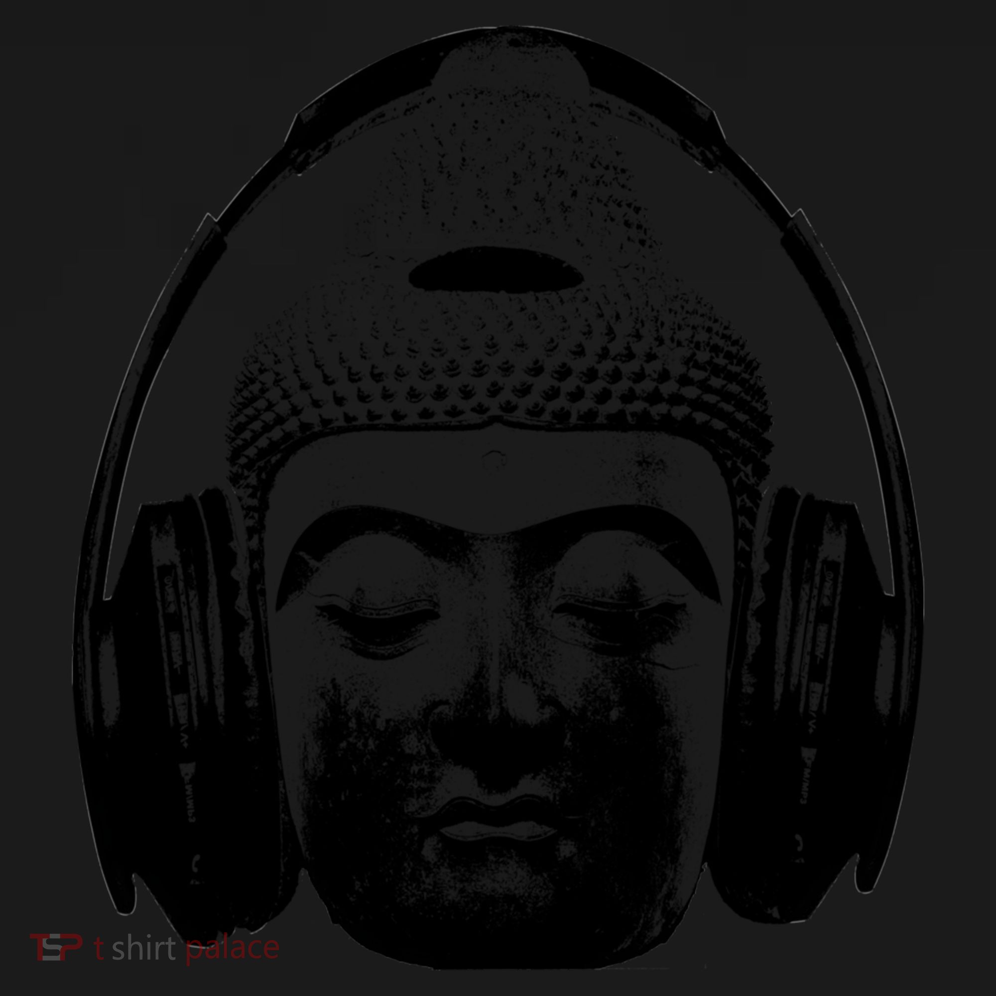 Chilling Buddha With Headphones Music Dj Great Gift Women's Hoodie
