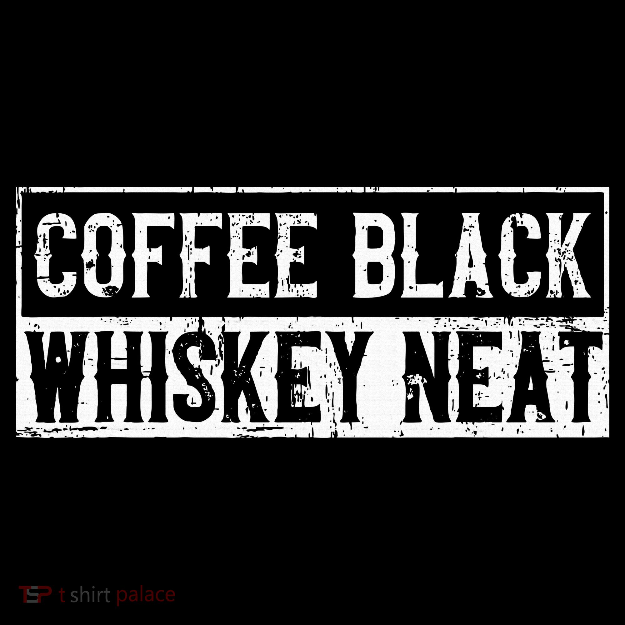 Coffee Black Whiskey Funny Neat Bourbon Whisky Scotch Women's Hoodie