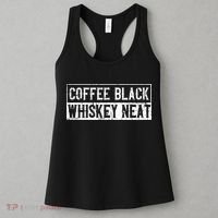 Coffee Black Whiskey Funny Neat Bourbon Whisky Scotch Women's Tank Top thumb 3