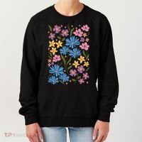 Cute Boho Wildflower Floral Pattern Women's Sweatshirt thumb 0