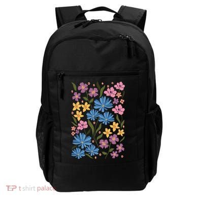 Cute Boho Wildflower Floral Pattern Backpack