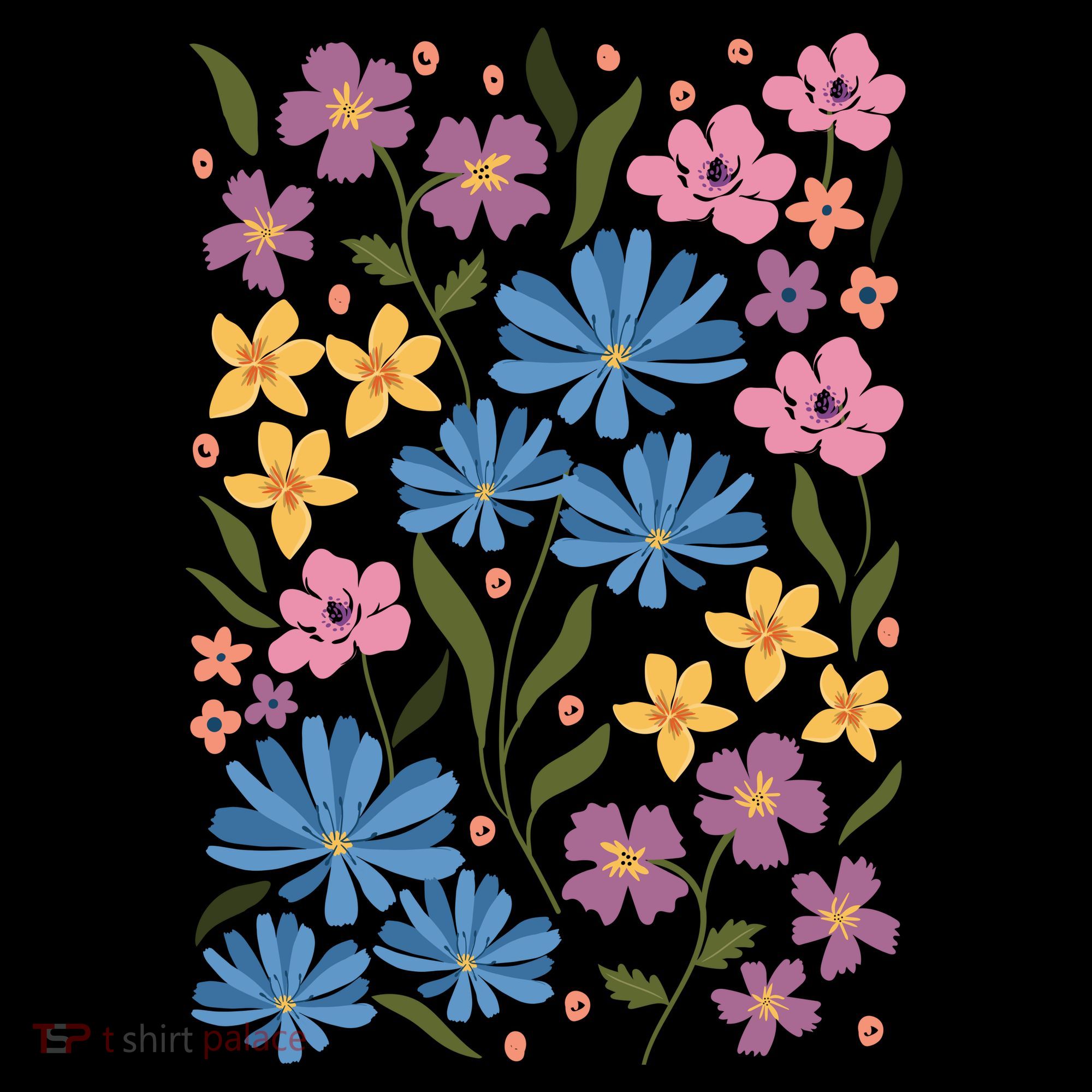 Cute Boho Wildflower Floral Pattern Coffee Mug