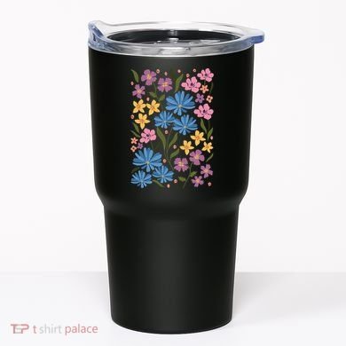 Cute Boho Wildflower Floral Pattern Tumbler