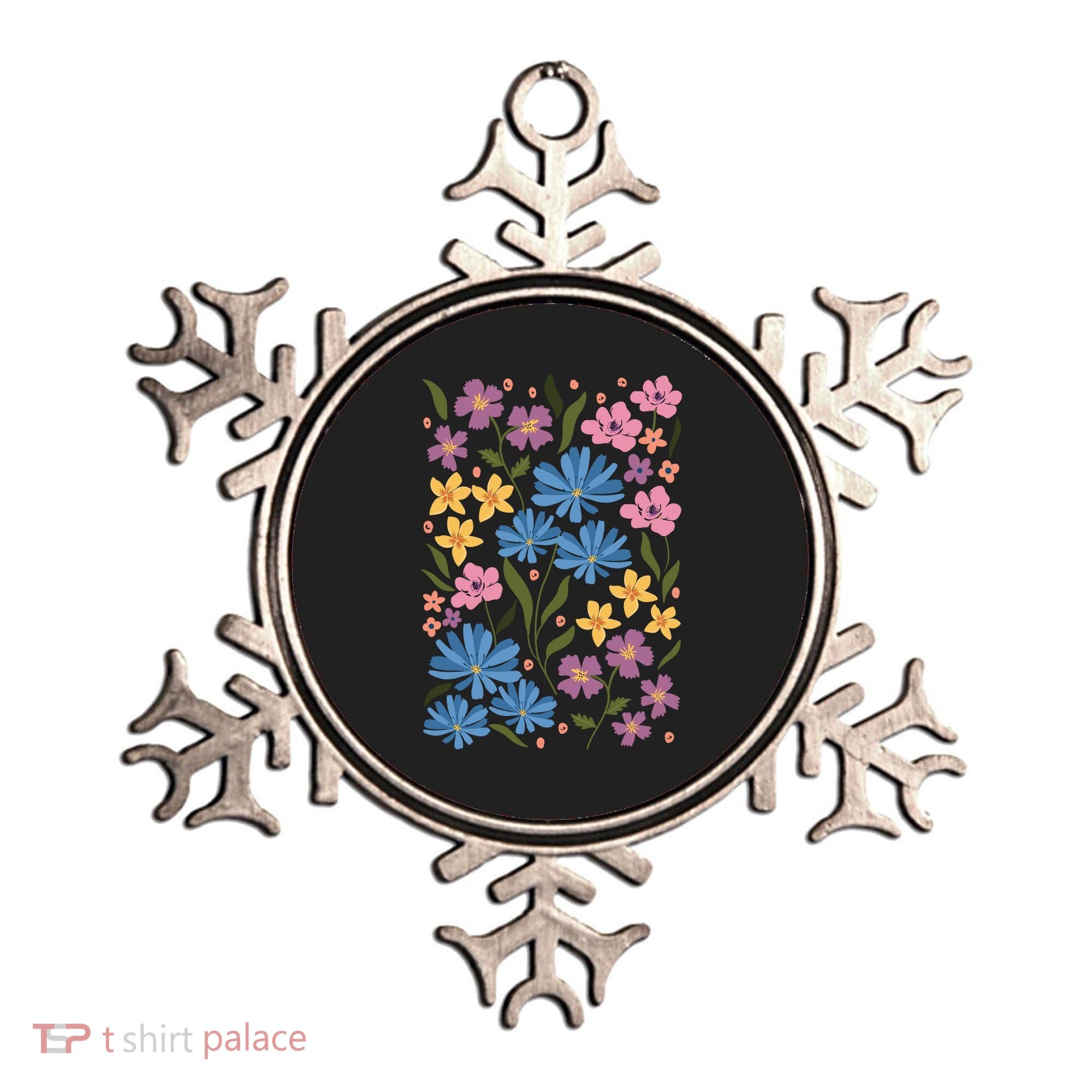 Cute Boho Wildflower Floral Pattern Ornament