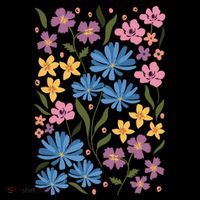 Cute Boho Wildflower Floral Pattern Women's Tank Top thumb 5