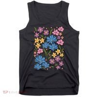 Cute Boho Wildflower Floral Pattern Tank Top thumb 0