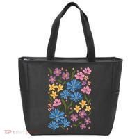 Cute Boho Wildflower Floral Pattern Tote Bag thumb 0