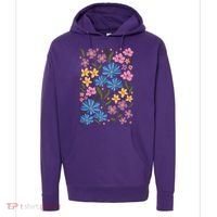 Cute Boho Wildflower Floral Pattern Hoodie thumb 0