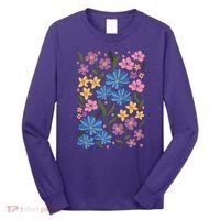 Cute Boho Wildflower Floral Pattern Long Sleeve Shirt thumb 0