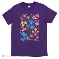 Cute Boho Wildflower Floral Pattern T-Shirt thumb 0