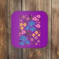 Cute Boho Wildflower Floral Pattern Coaster thumb 0