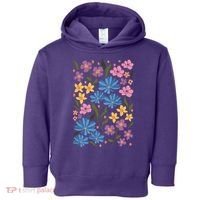 Cute Boho Wildflower Floral Pattern Toddler Hoodie thumb 0