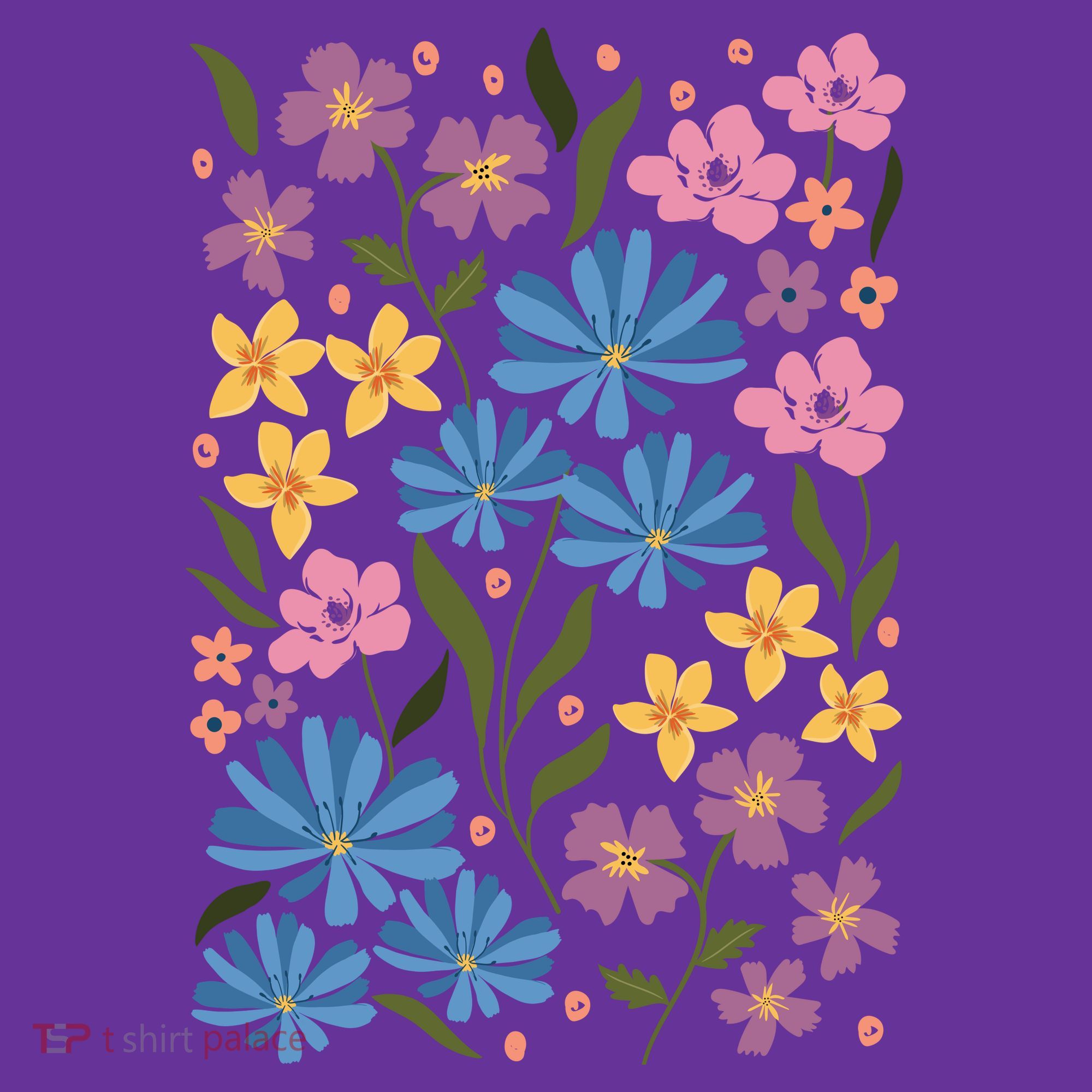 Cute Boho Wildflower Floral Pattern Visor